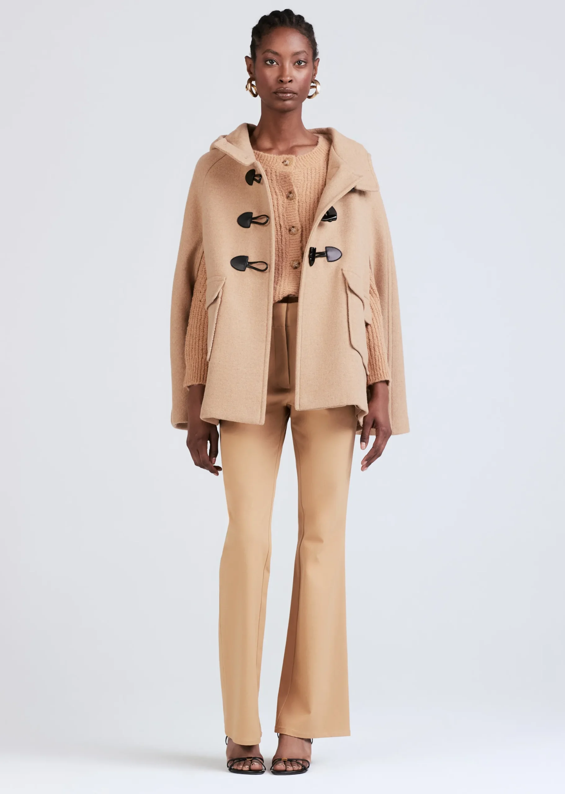 Derek Lam -Kyra Cargo Pocket Cape Camel