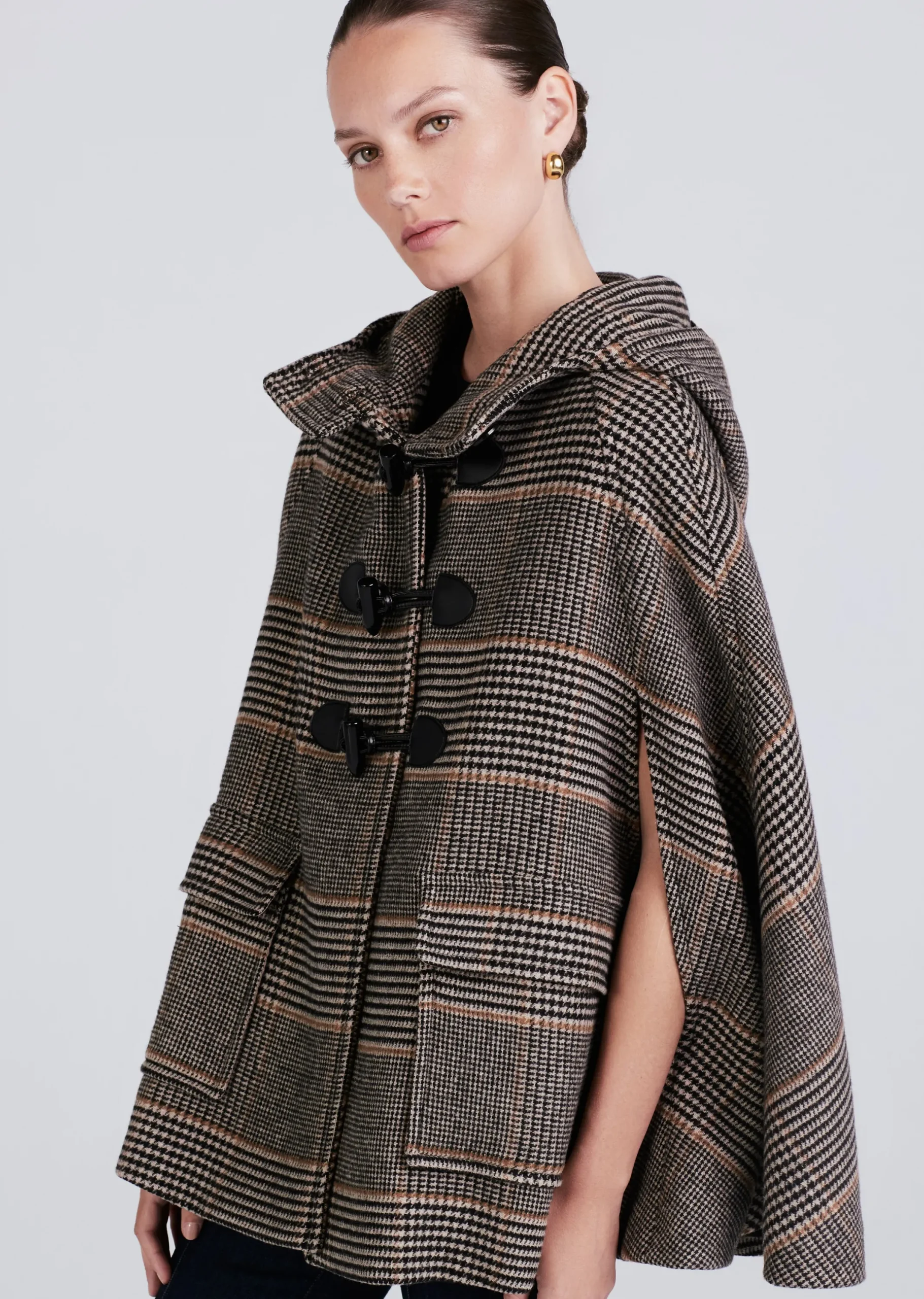 Derek Lam -Kyra Cargo Pocket Cape Black Multi