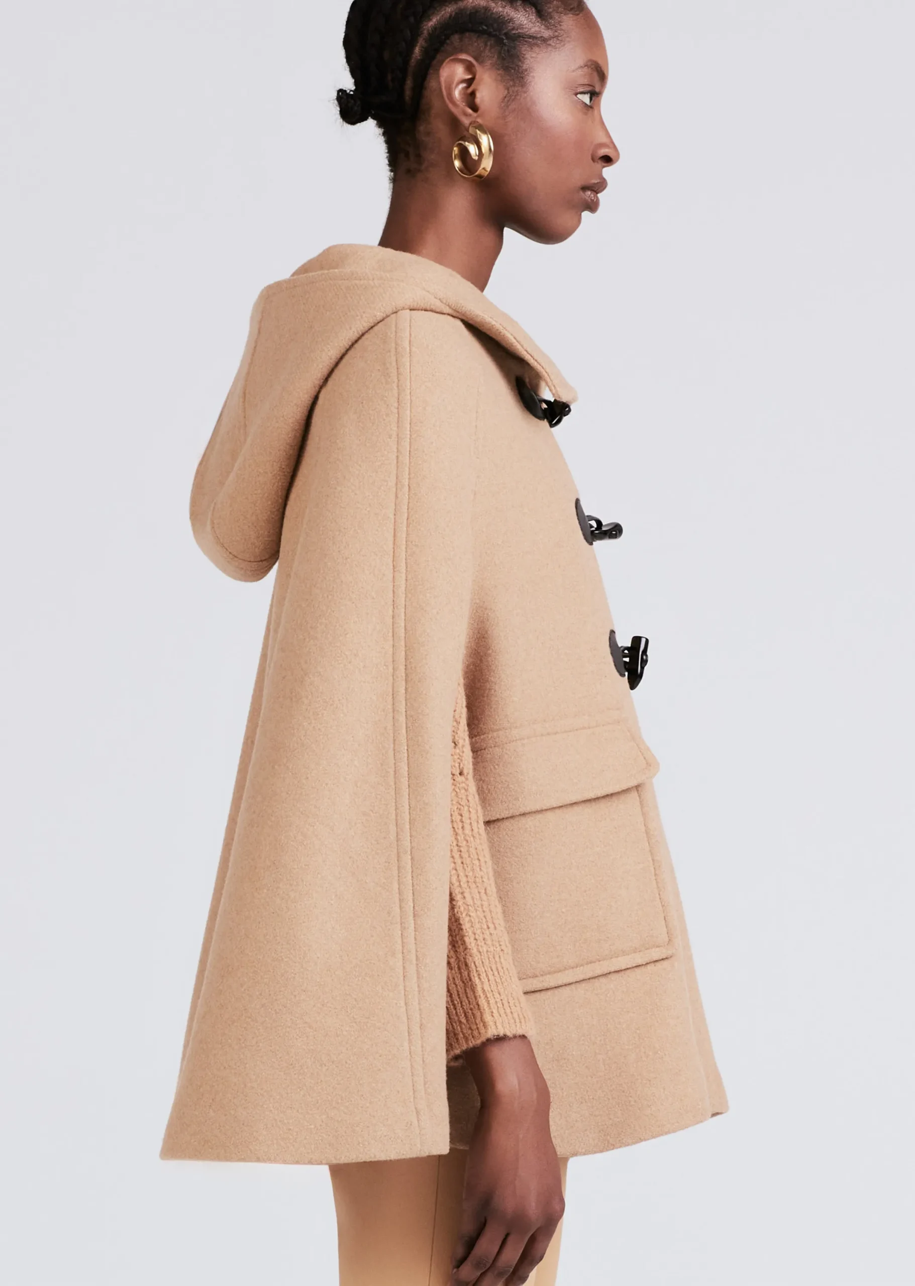 Derek Lam -Kyra Cargo Pocket Cape Camel
