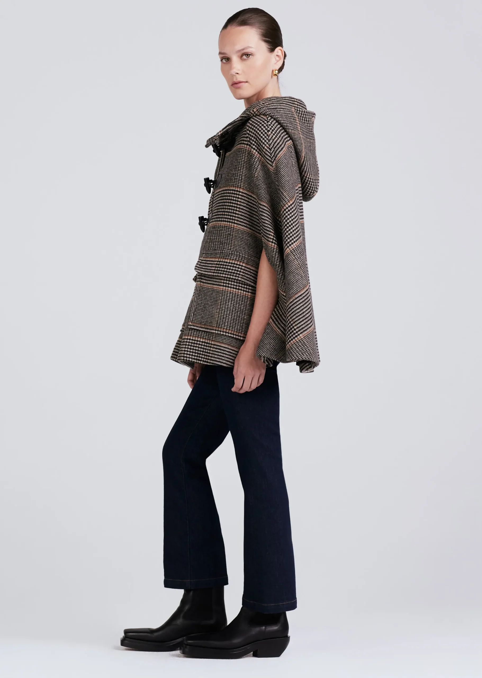 Derek Lam -Kyra Cargo Pocket Cape Black Multi