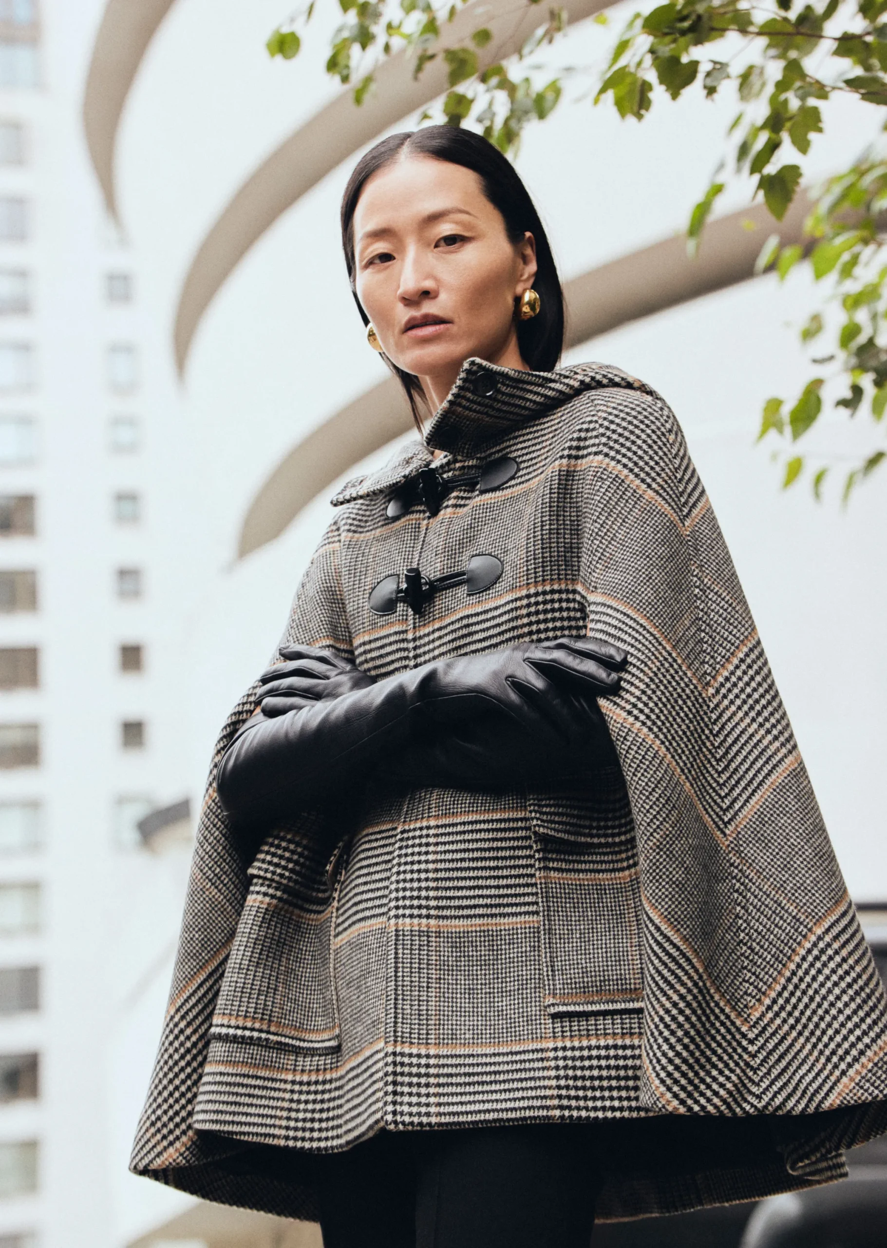 Derek Lam -Kyra Cargo Pocket Cape Black Multi