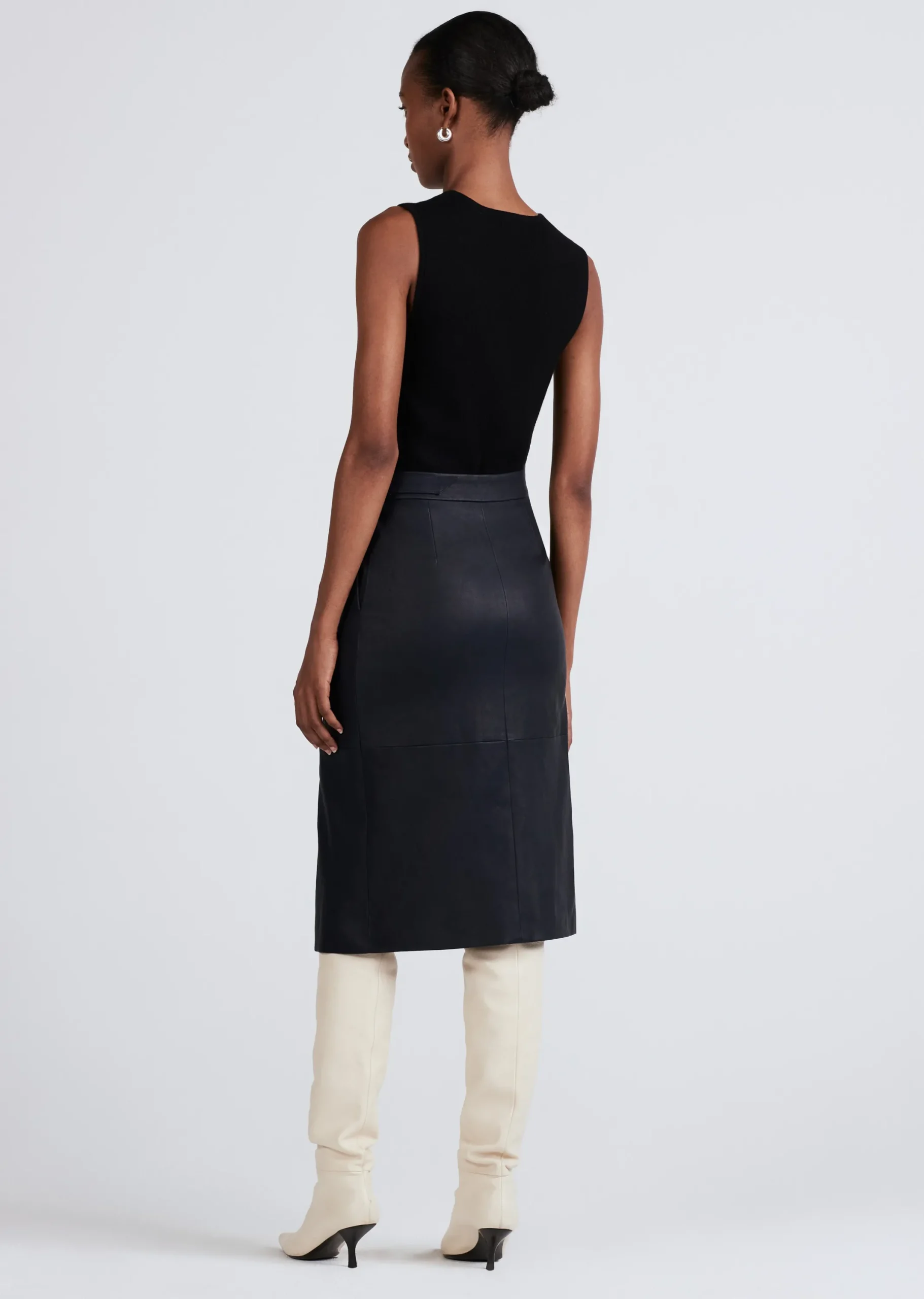 Derek Lam -Layla Asymmetrical Skirt Navy