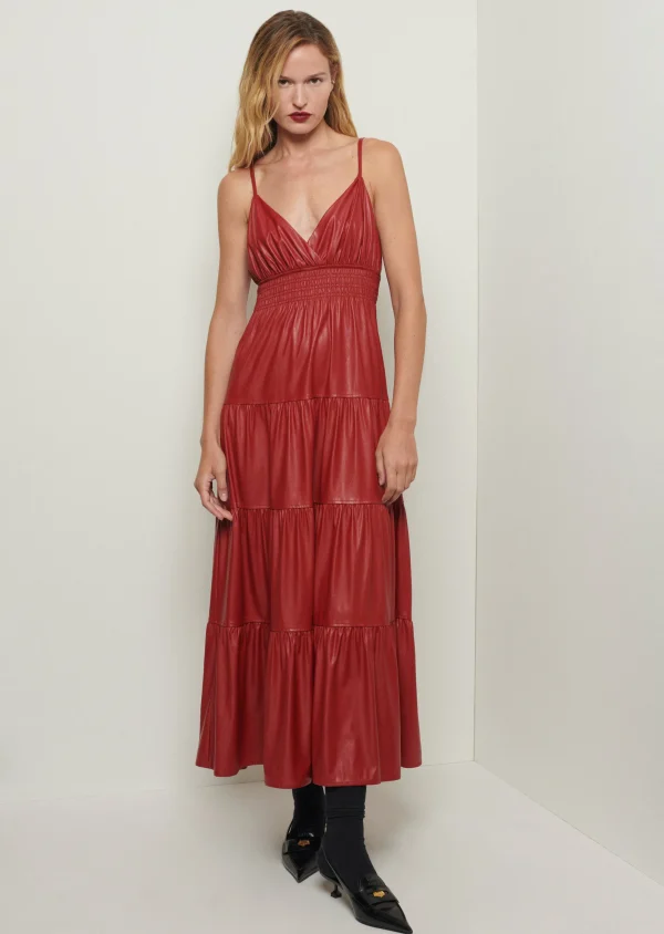 Derek Lam -Linda Tie Maxi Dress Red