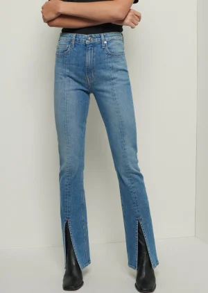 Derek Lam -Lucia Front Slit Jeans Medium Wash
