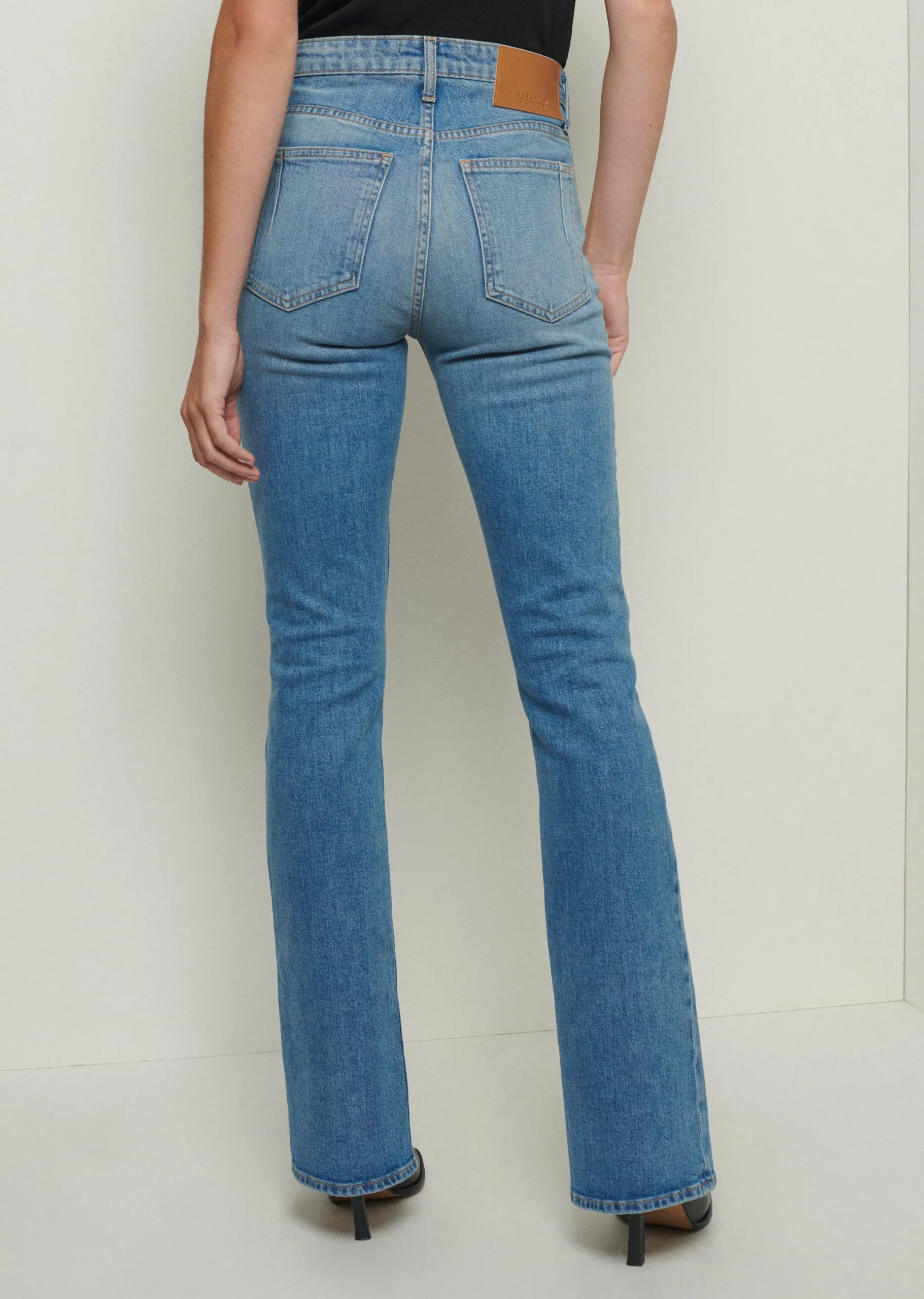 Derek Lam -Lucia Front Slit Jeans Medium Wash