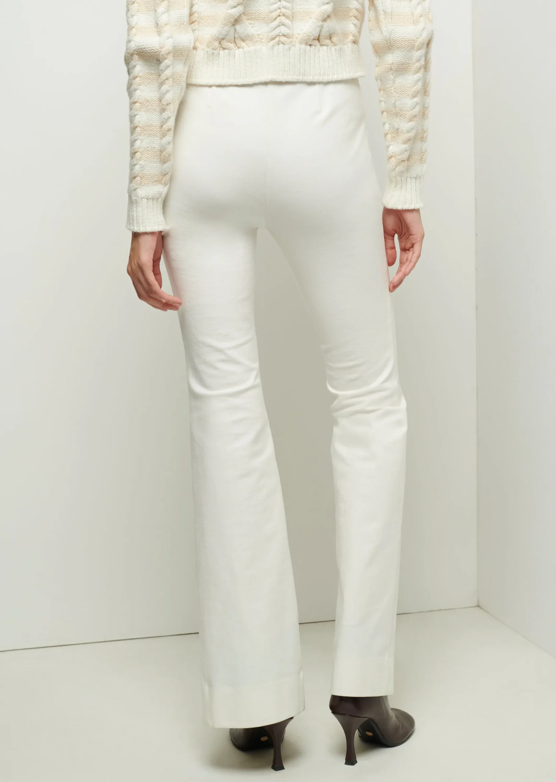 Derek Lam -Lucia Front Slit Trousers Soft White