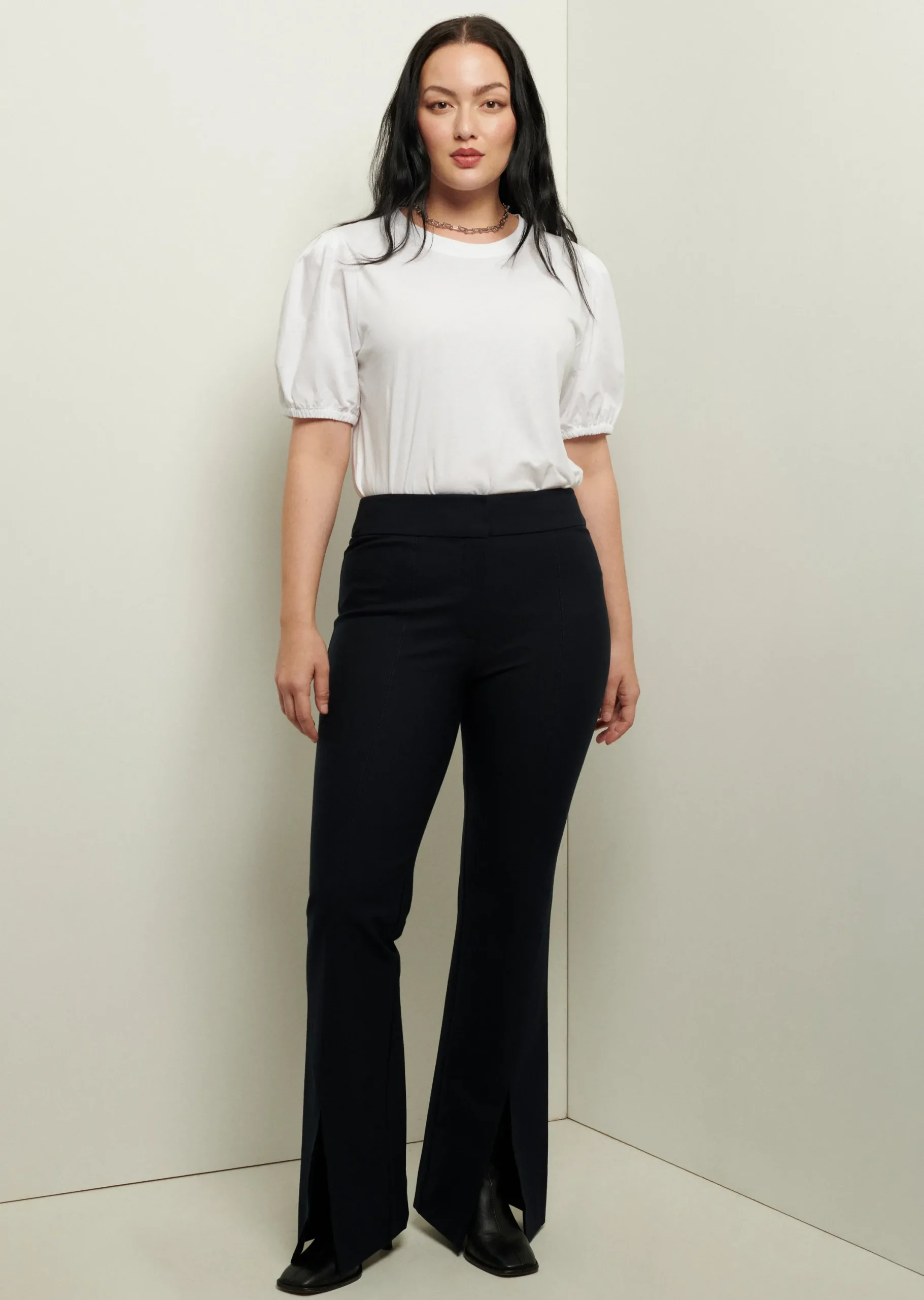 Derek Lam -Maeve Front Slit Trousers Midnight