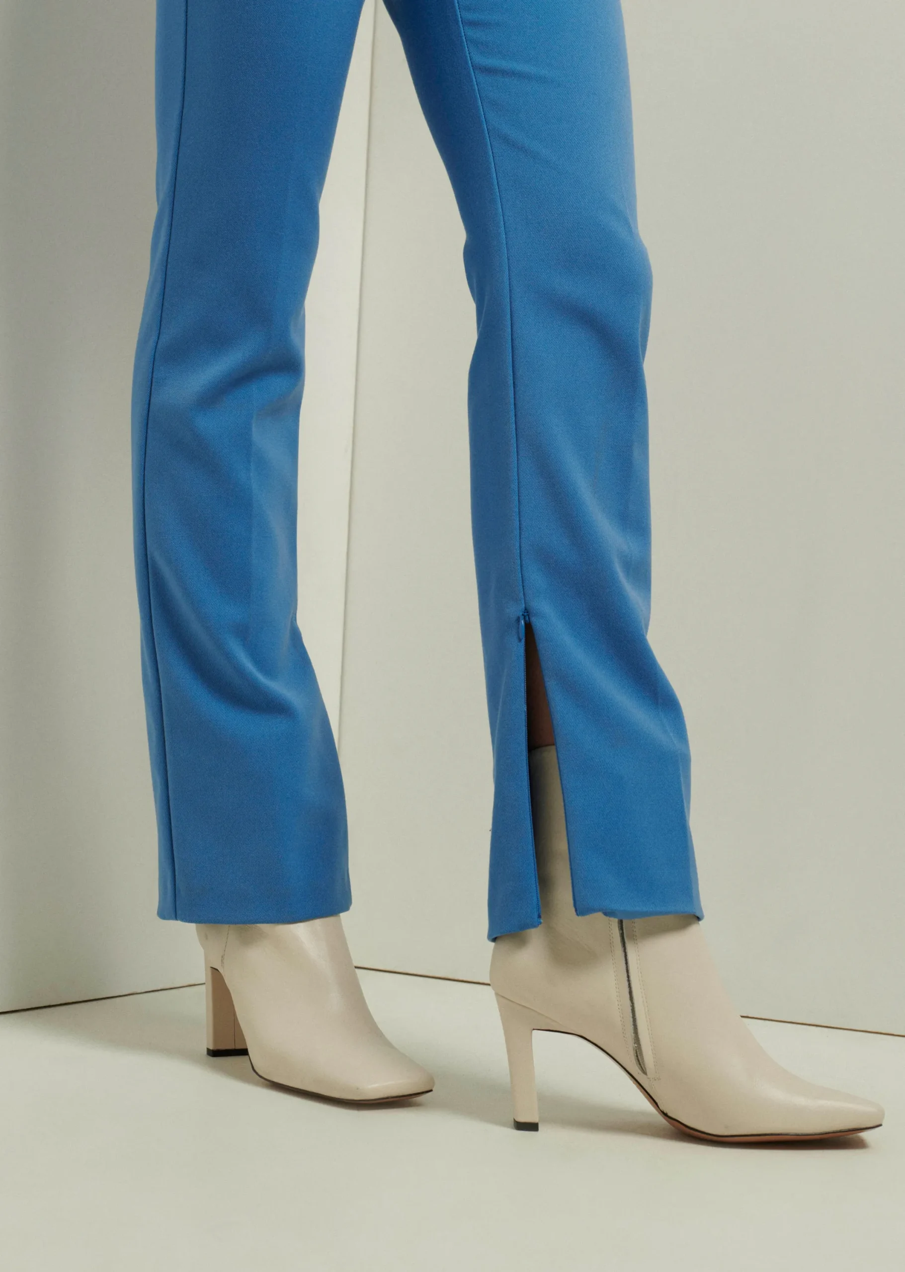 Derek Lam -Malika Slim Slit Pants Light Blue
