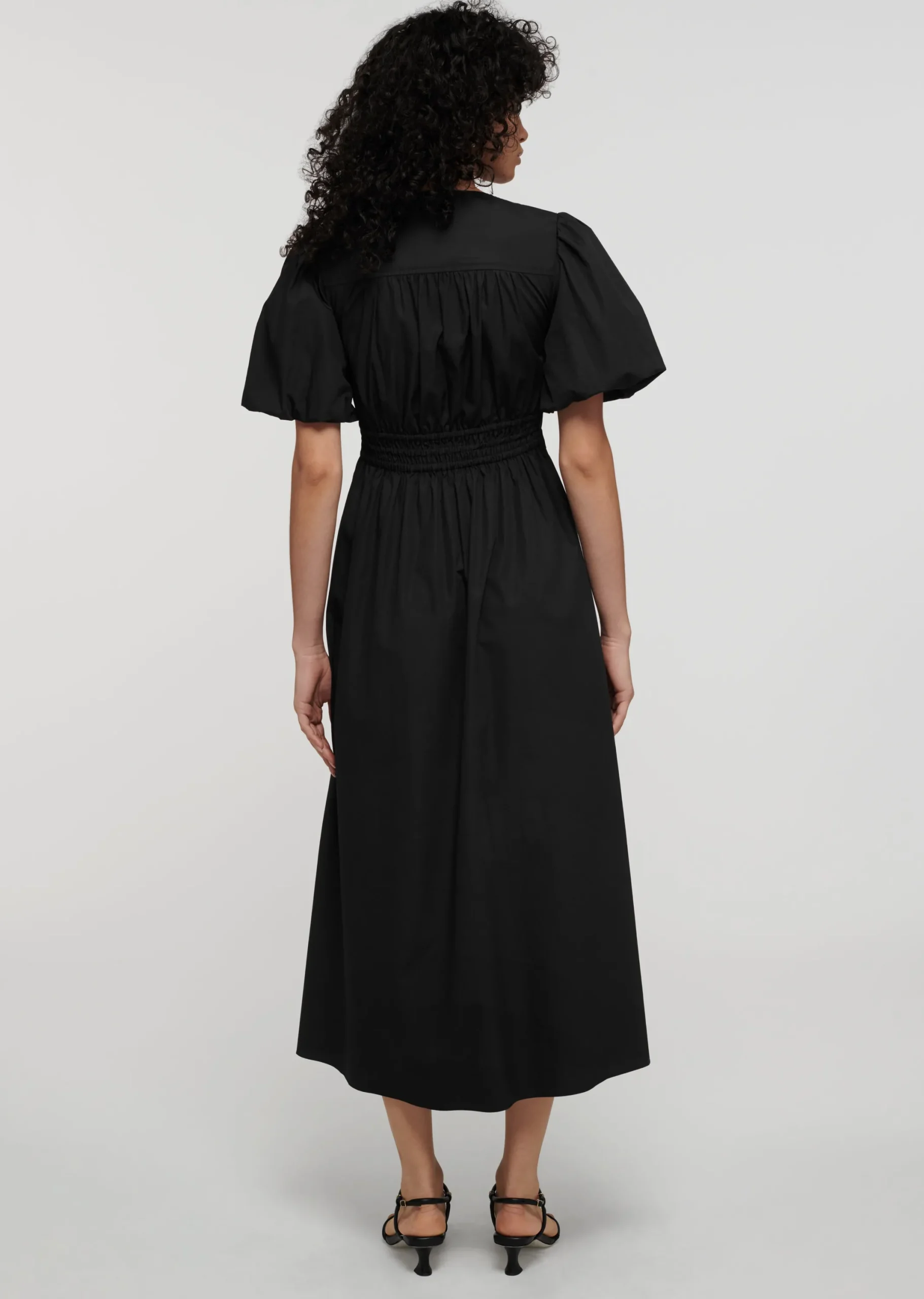 Derek Lam -Maya Twist Front Maxi Dress Black