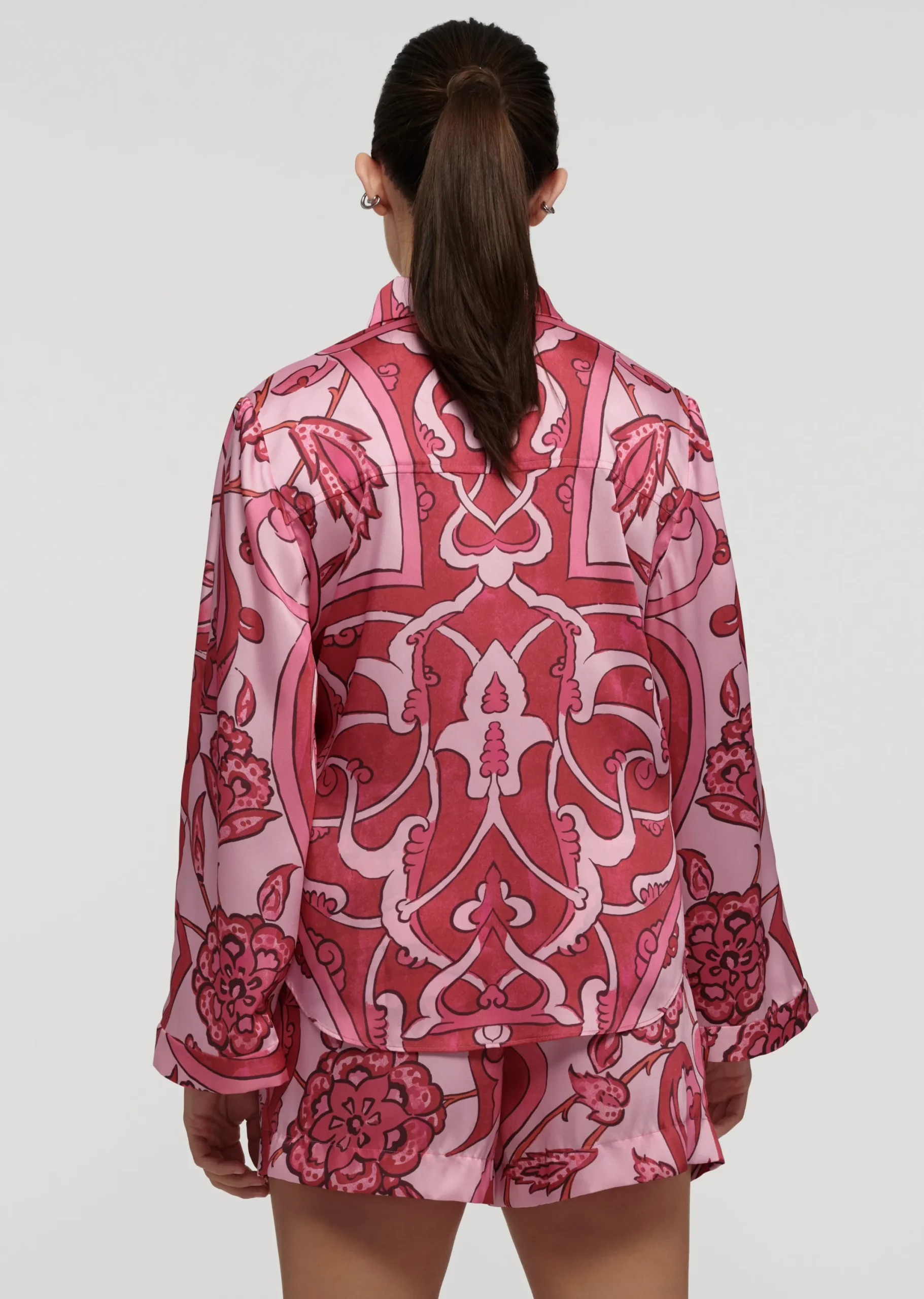 Derek Lam -Milad Oversized Shirt Pink Multi