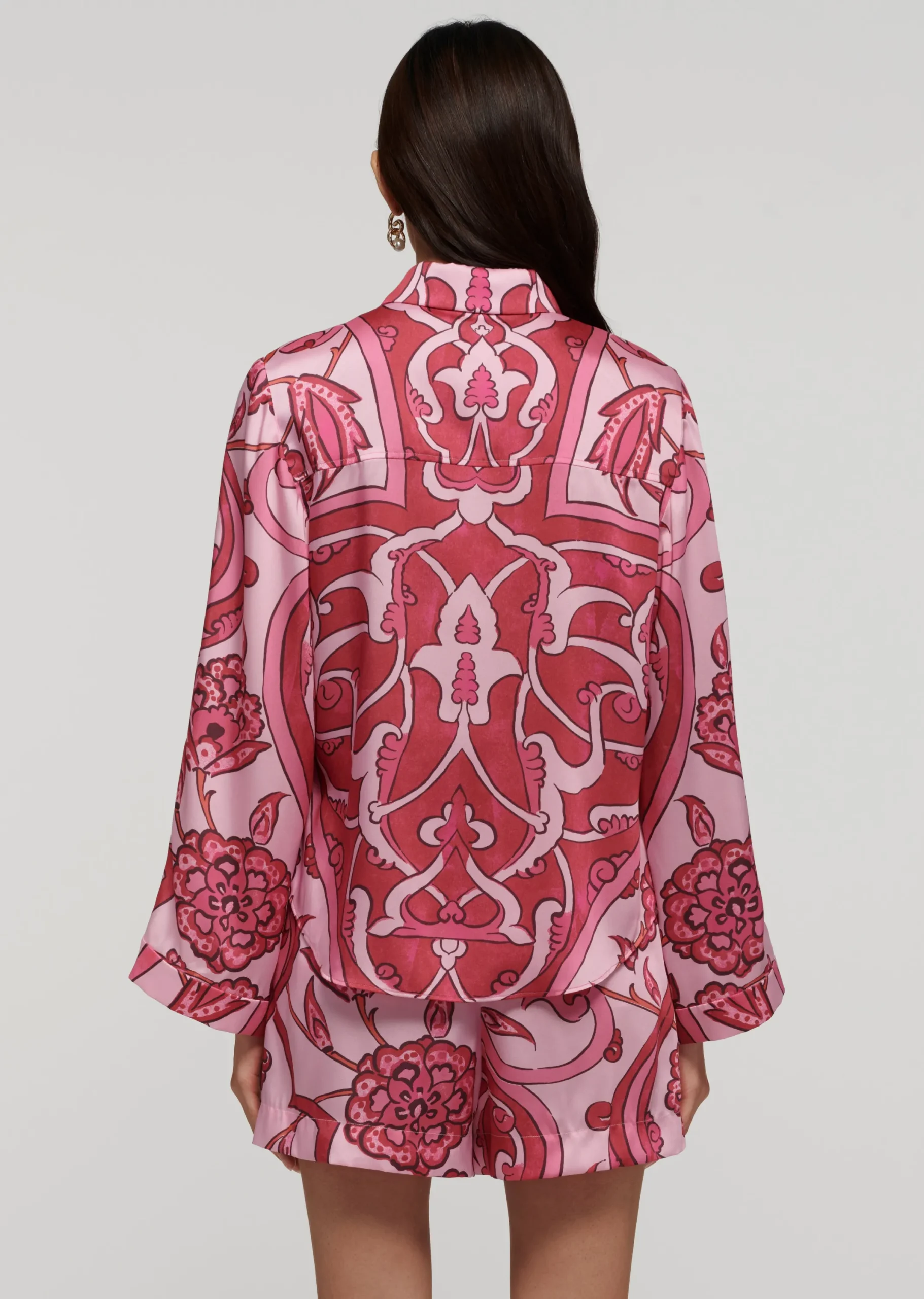 Derek Lam -Milad Oversized Shirt Pink Multi