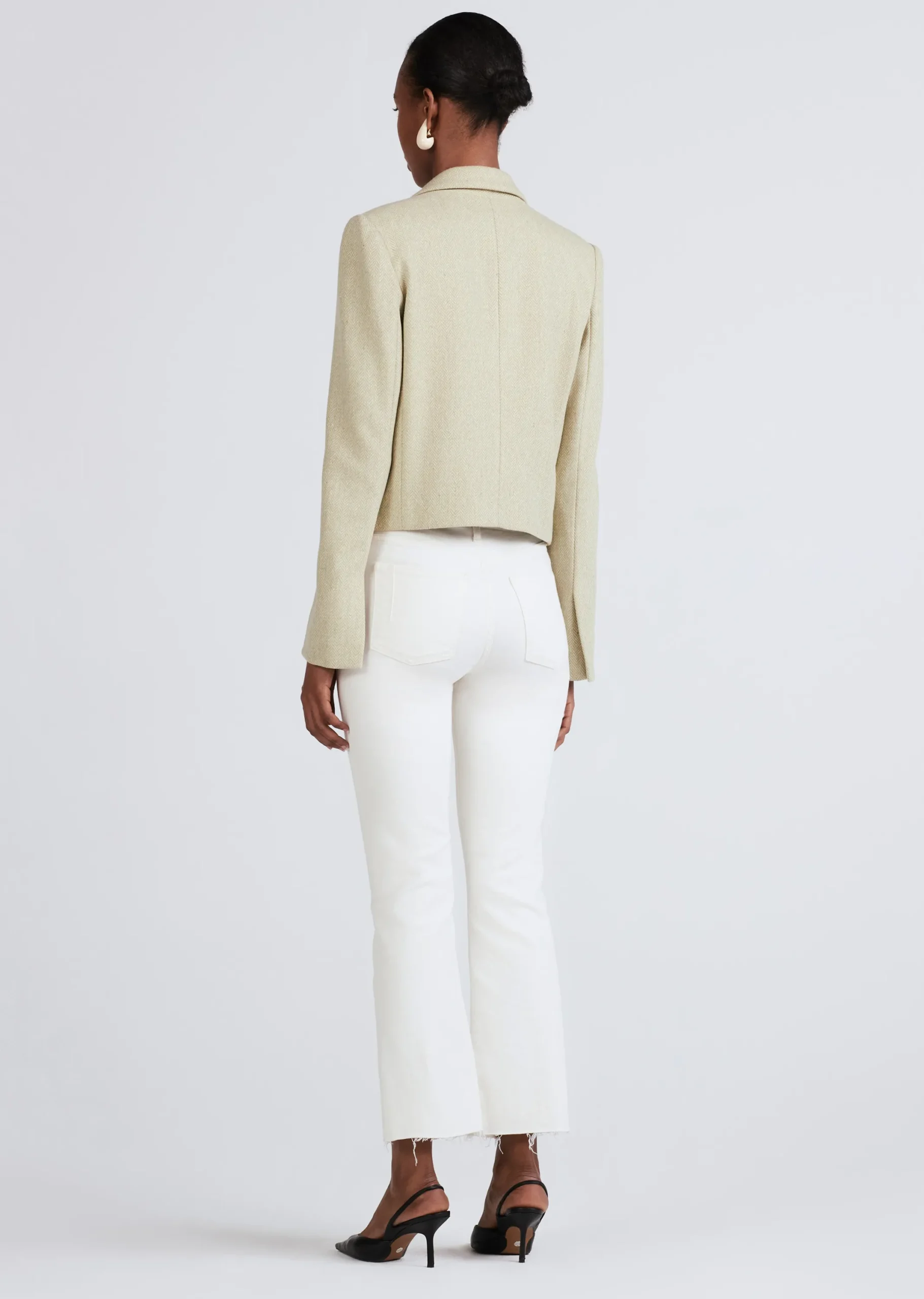 Derek Lam -Milo Double Breasted Crop Jacket Sage