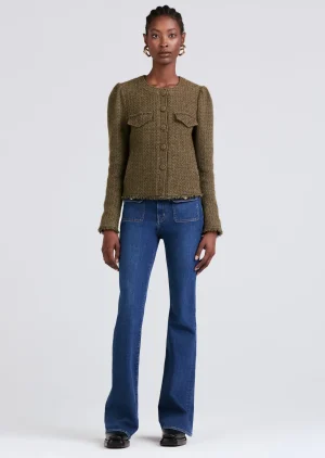 Derek Lam -Morgan Utility Fray Jacket Army Green