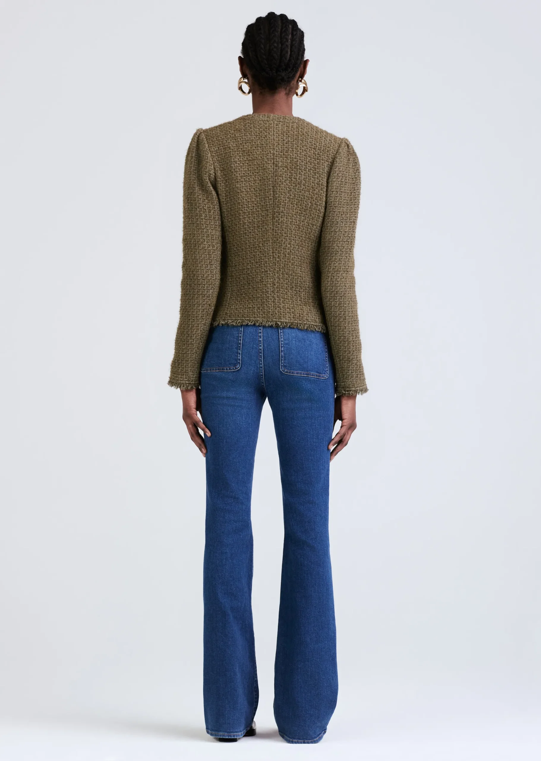 Derek Lam -Morgan Utility Fray Jacket Army Green