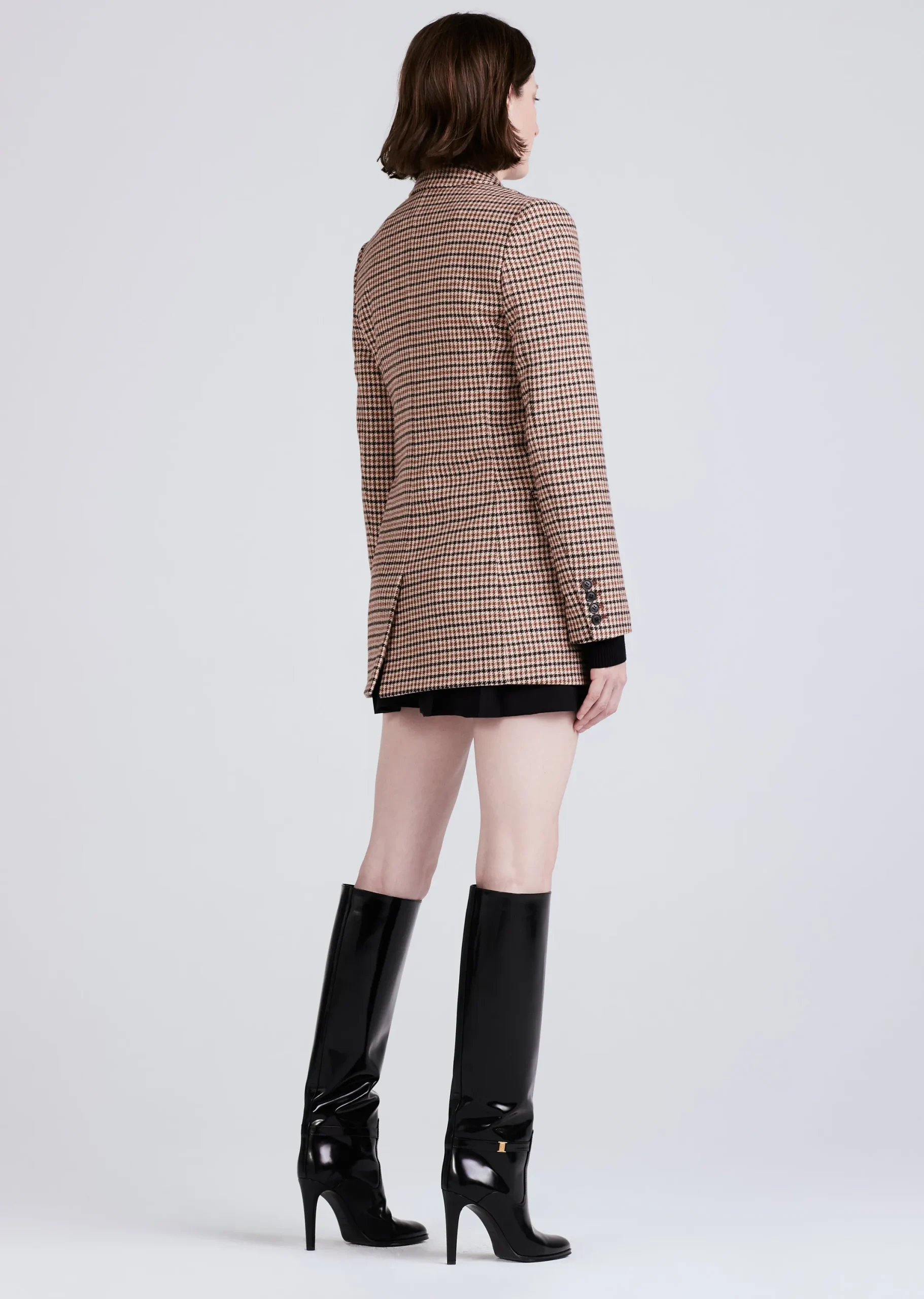 Derek Lam -Raquel Double Breasted Peacoat Khaki Multi