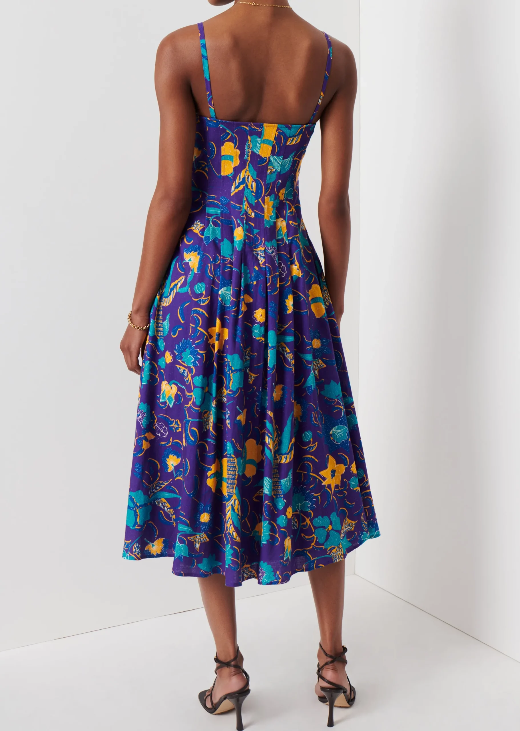 Derek Lam -Reef A-Line Cami Dress Purple Multi