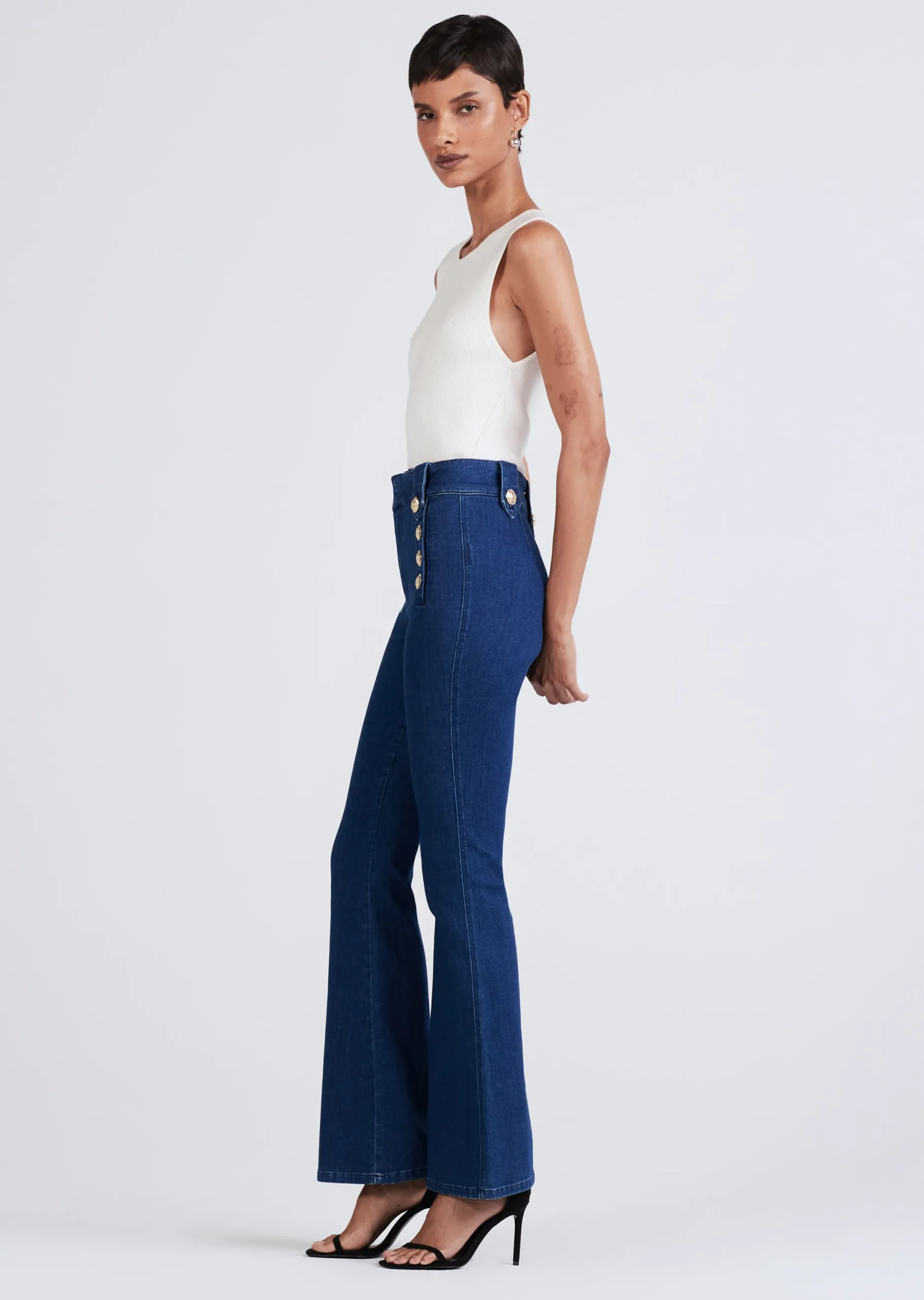 Derek Lam -Robertson Flare Jeans Medium Dark Wash