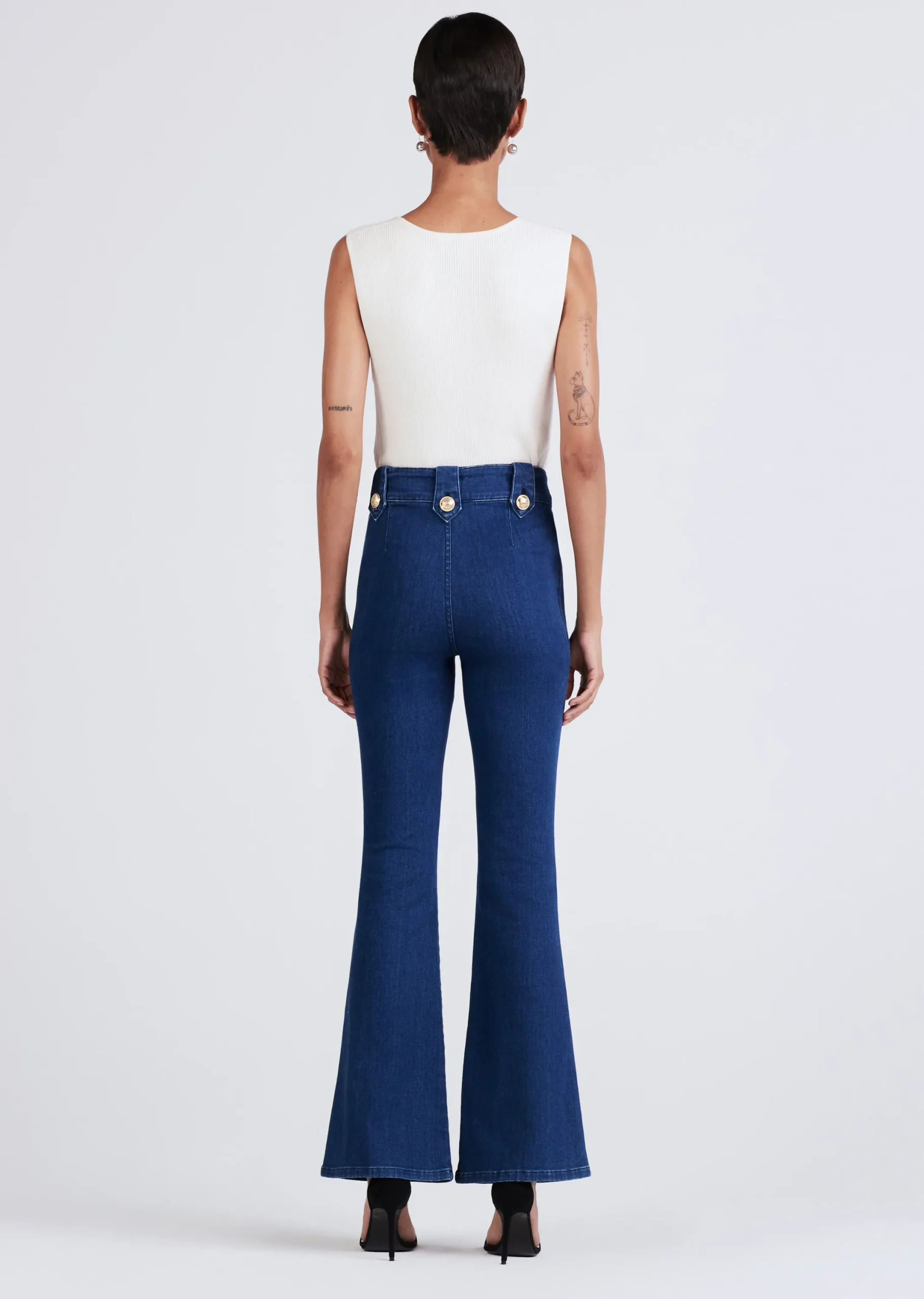 Derek Lam -Robertson Flare Jeans Medium Dark Wash