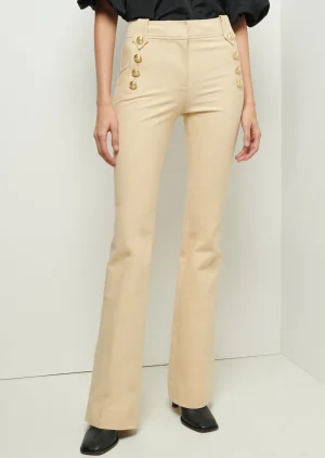 Derek Lam -Robertson Flare Trousers Light Khaki