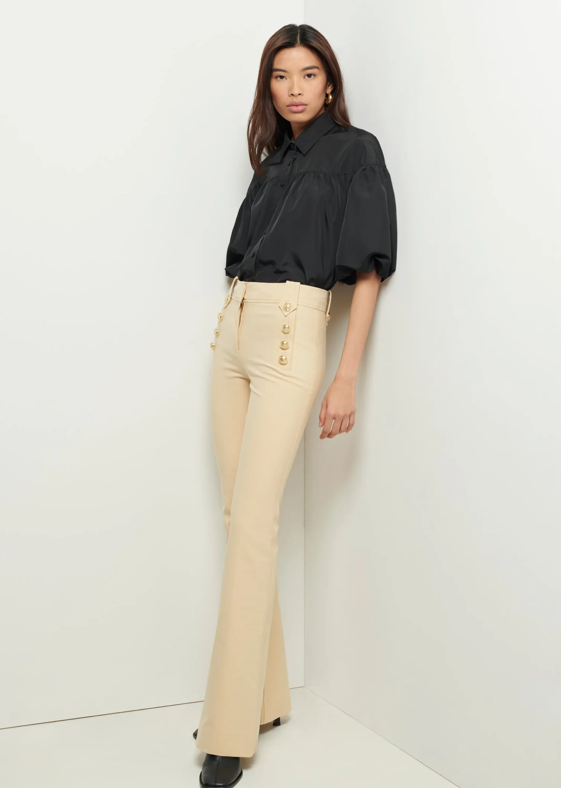 Derek Lam -Robertson Flare Trousers Light Khaki