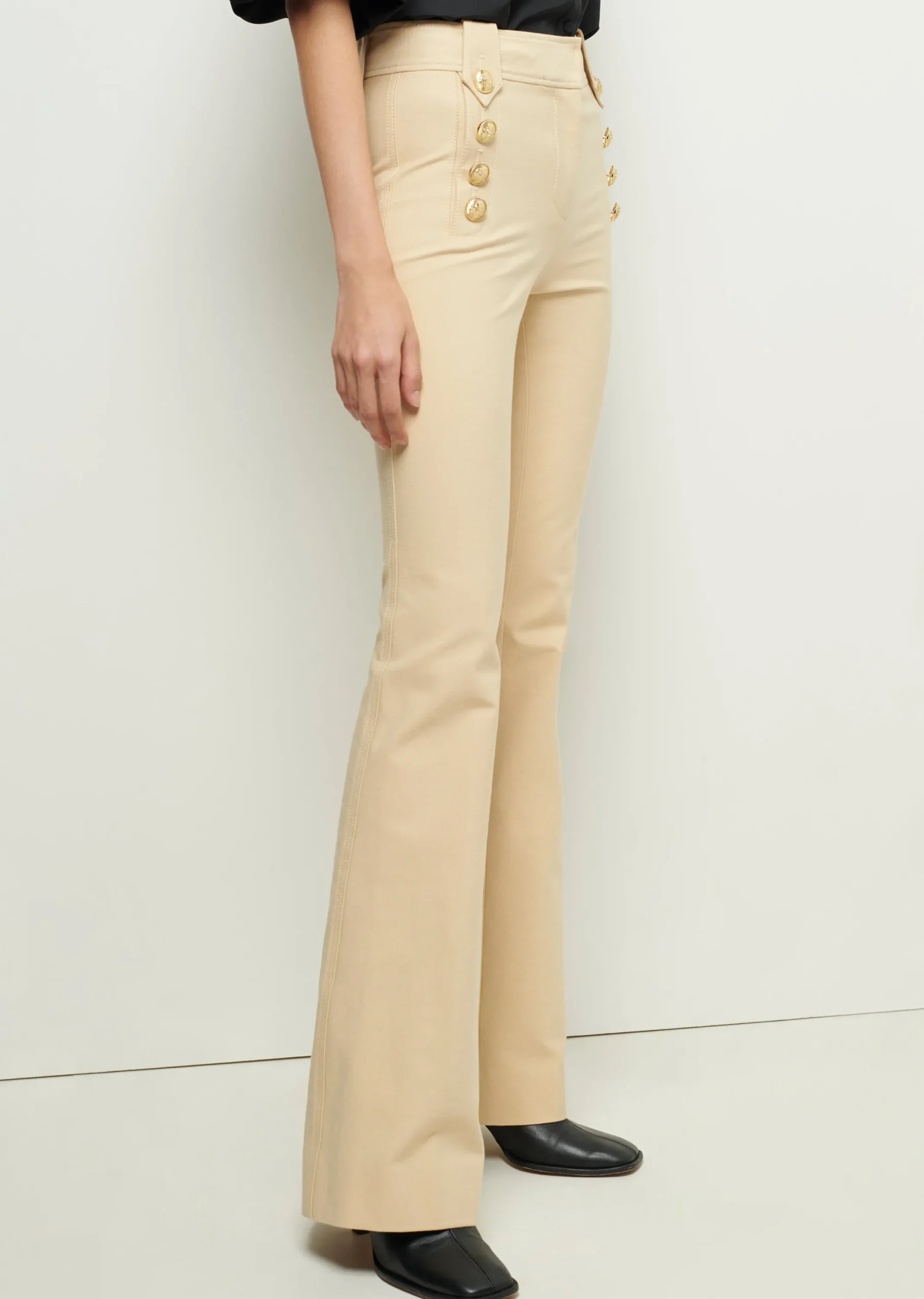 Derek Lam -Robertson Flare Trousers Light Khaki