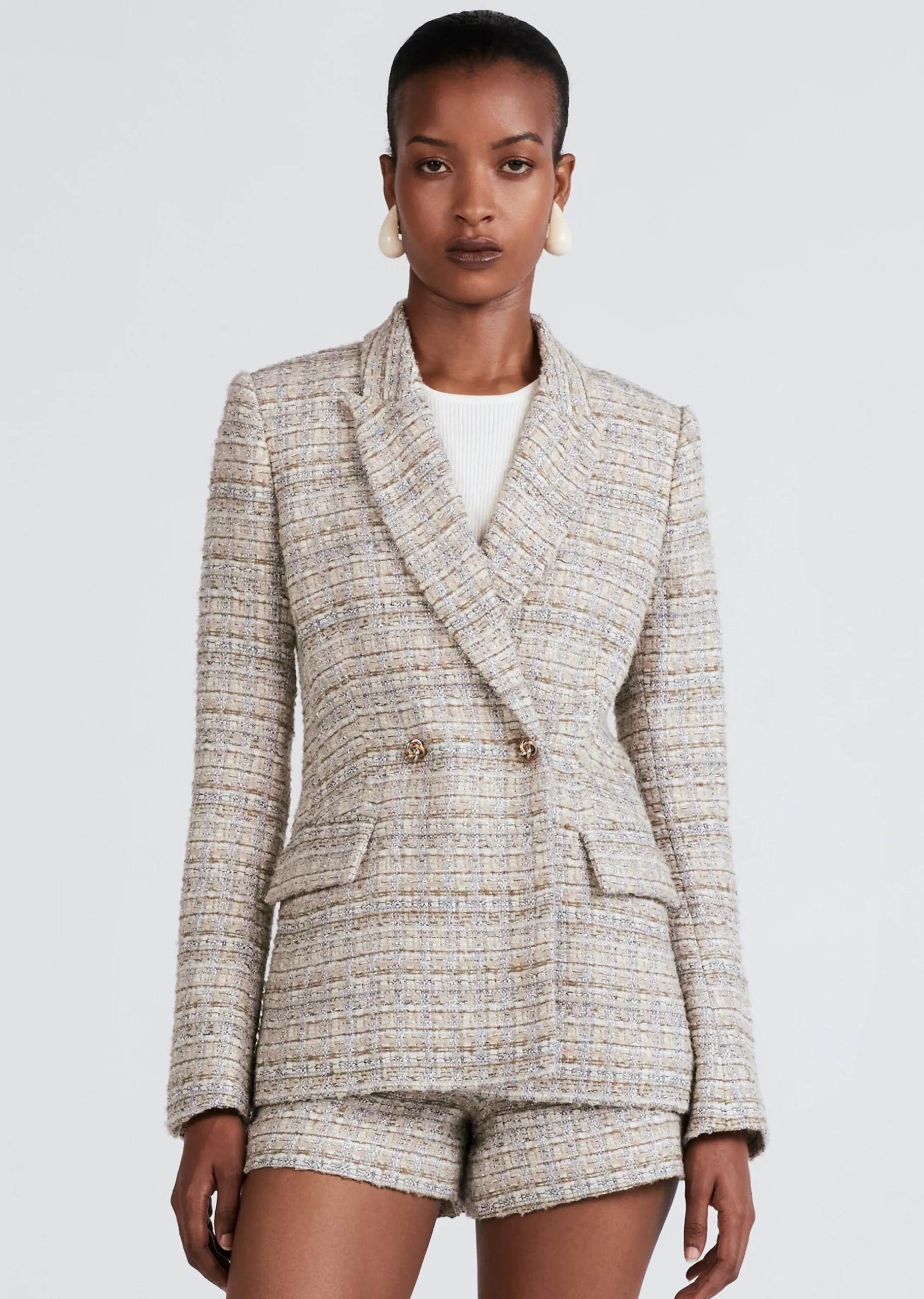 Derek Lam -Roman Single Breasted Jacket Limestone