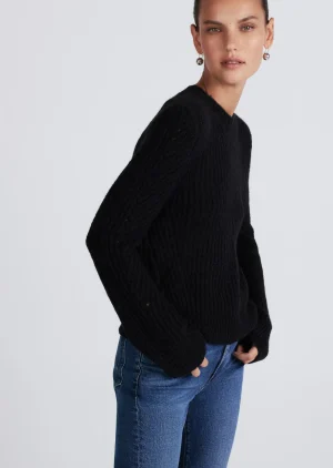 Derek Lam -Ryan Puff Sleeve Sweater Black