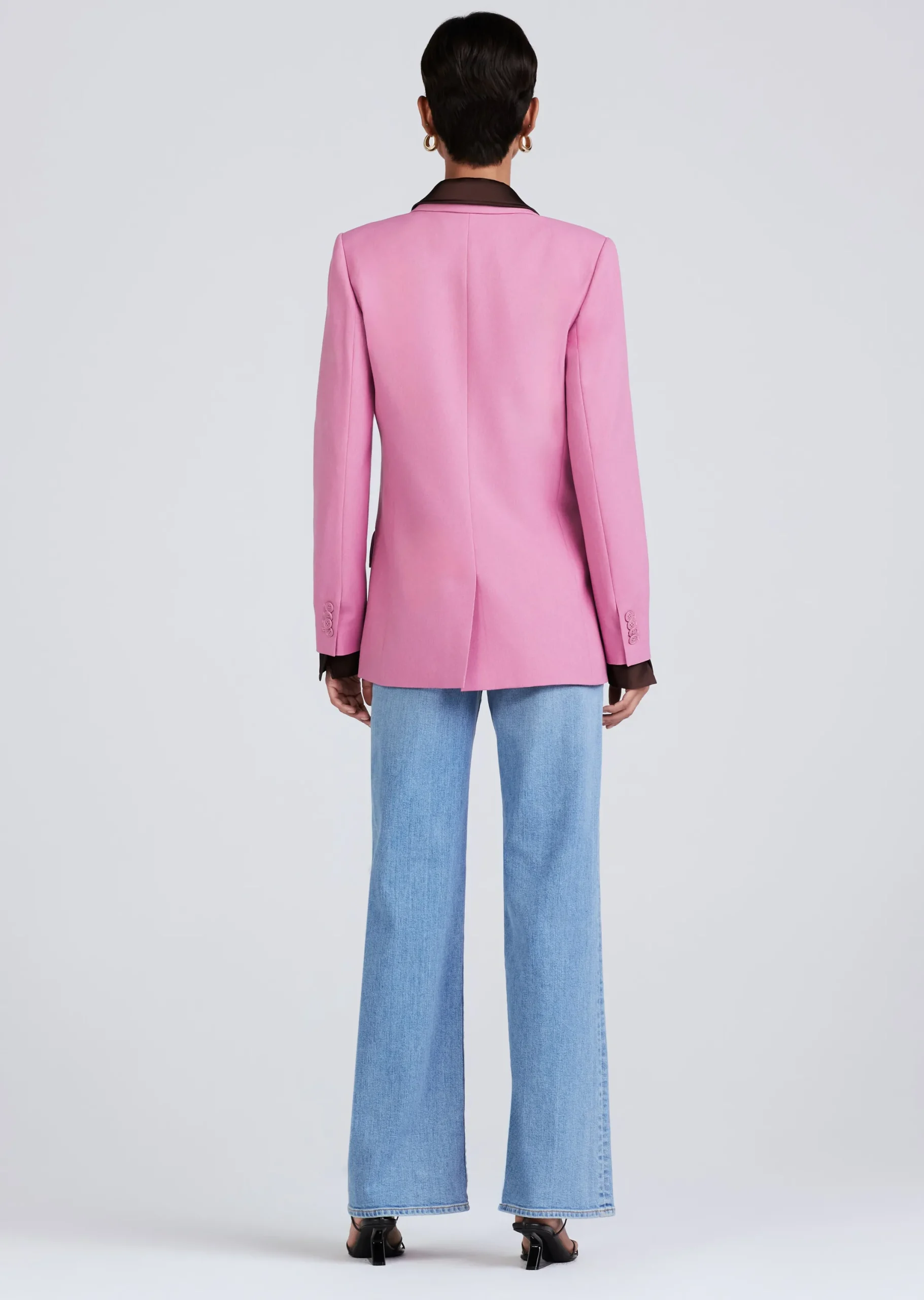 Derek Lam -Sandra Double Breasted Slit Blazer Dusty Mauve