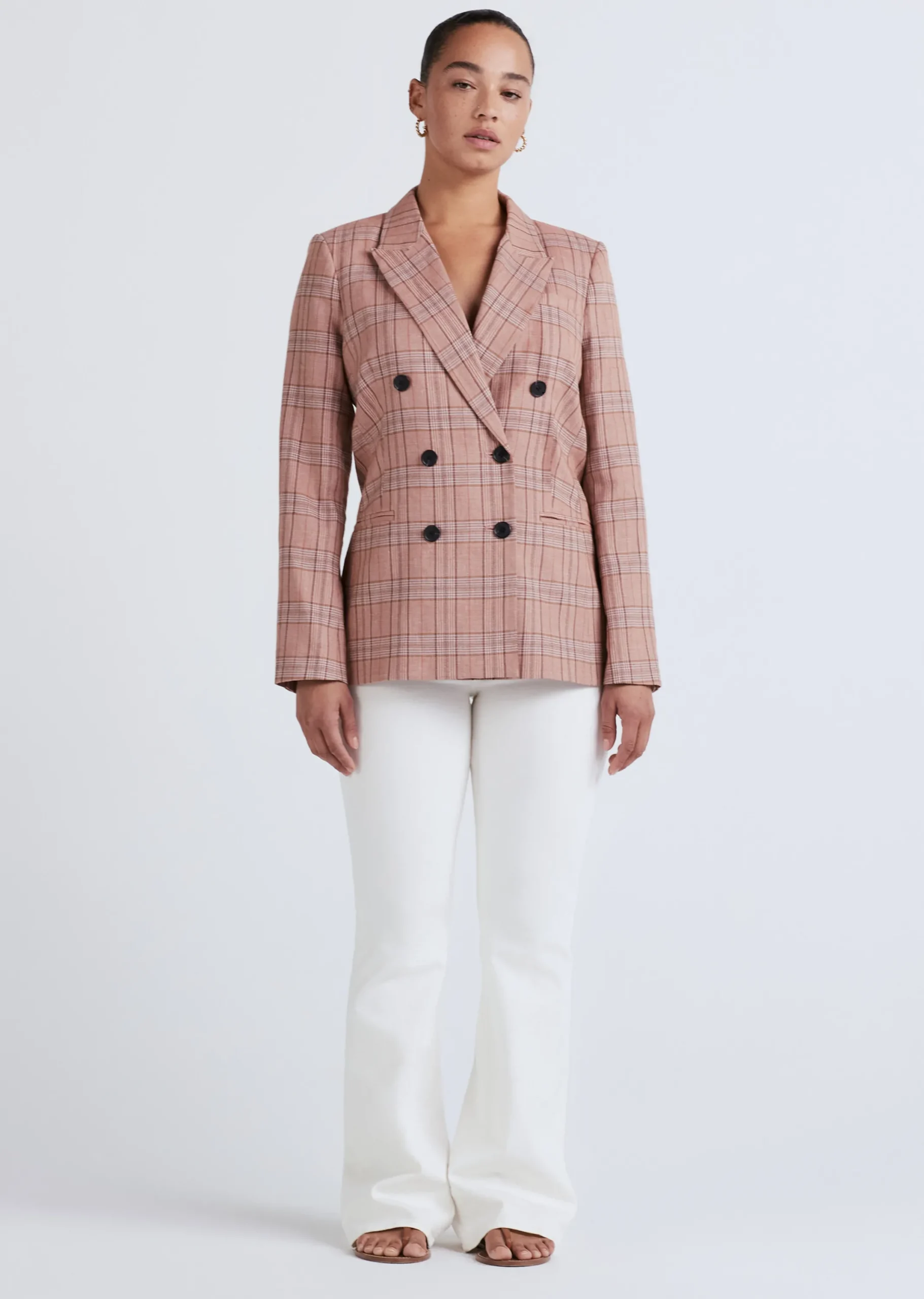Derek Lam -Walter Double Breasted Jacket Brown Multi