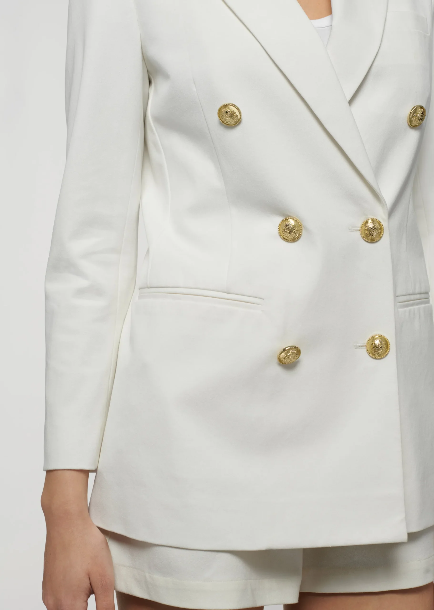 Derek Lam -Walter Double Breasted Jacket Soft White