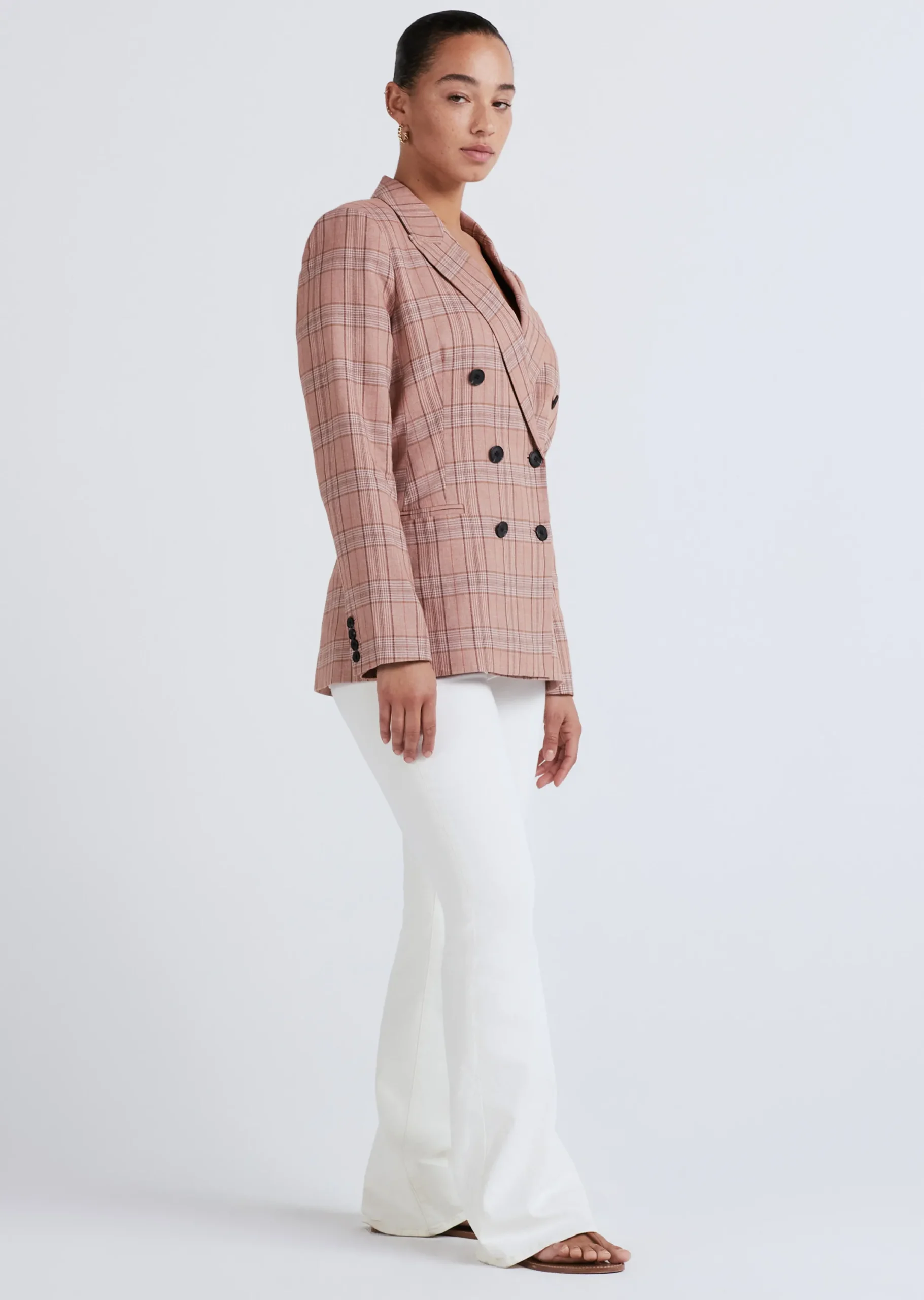 Derek Lam -Walter Double Breasted Jacket Brown Multi