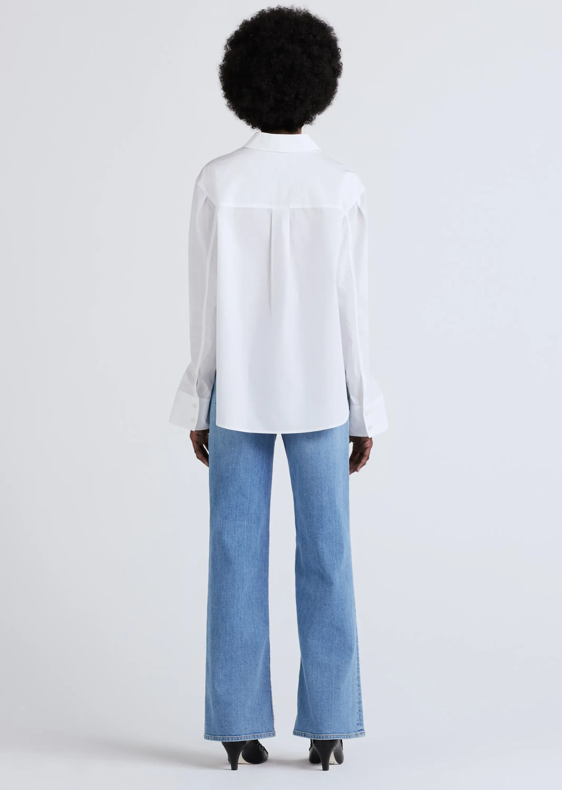Derek Lam -Wesley Button Front Shirt Optic White
